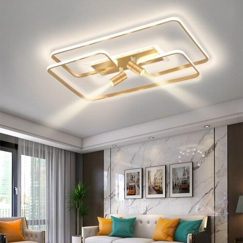 Modern LED Ceiling light for Living room Bedroom Dining room Indoor Decor Chandelier Ceiling lamp Gold&Black Luminaires