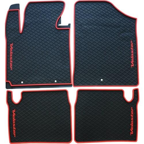 Special rubber feet waterproof resistant car mats latex for Hyundai Veloster