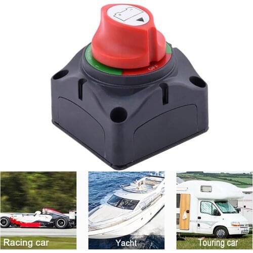 NS Modify Universal 300A 12V/24V Battery Selector Switch Isolator Master Cutoff Cut Off Power Kill Switch For Marine Boat Car