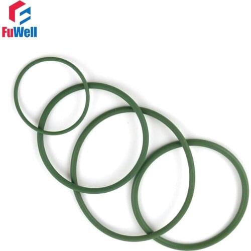 10pcs 3.5mm Thickness FKM Green O Ring Seals Gasket Washer 34/35/36/37/38/39/40/41/42/43/44mm OD Fluorine Rubber O-Rings