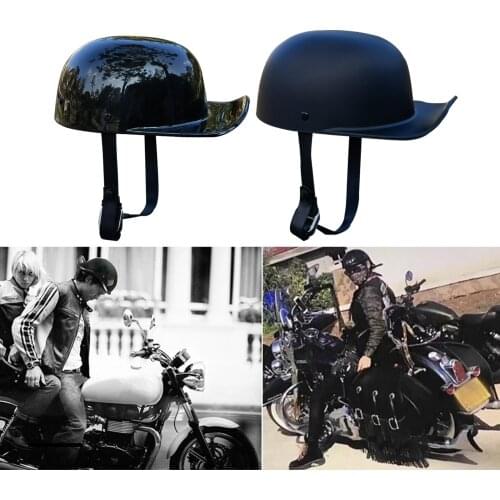 Black Fashion Adult Open Face Half Helmet Moto Vintage Motorcycle Motorbike Biker Riding Crash Scooter,Cruiser,Chopper