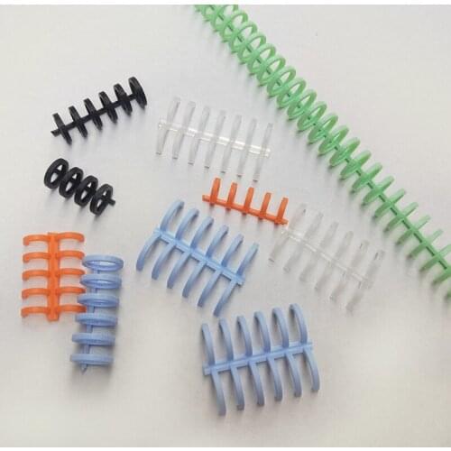 10pcs 16mm A4/A5/B6/A7 Binding Rings 30 Hole Loose-leaf Binding Strip Plastic Loose-leaf Ring Binding Clip Loose-leaf Buckle
