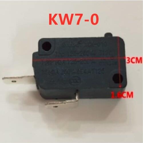 10pcs Rice Cooker Parts Micro Switch KW-7 2 pins 250V 10-16A always closed