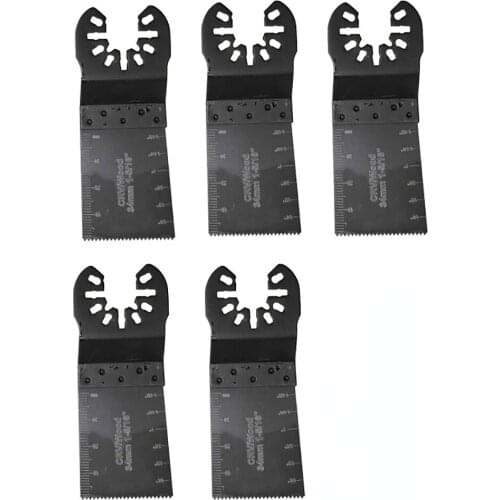 5pcs Multitool Oscillating Saw Blade Set for Wood Multifunctional Woodworking Cutter Power Tools