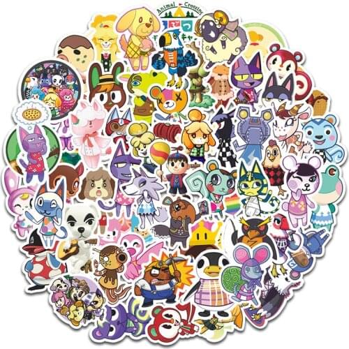 50Pcs Animal Crossing Stickers Funny Laptop Kpop Adesivos Hentai Animal Marine Personality Graffiti Suitcase Waterproof Stikers