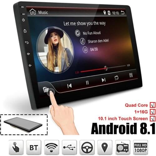 10.1 Inch Android 8.1 Quad Core 1+16G Car Multimedia Player Car Stereo 2DIN Bluetooth WIFI GPS Nav Radio Video MP5 Player