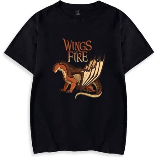 BSLNXNMA Wings of fire 2D Summer Harajuku Mens T-shirts Short Sleeves Mens Street Wear Clothing
