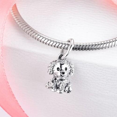 CKK Fit Pandora Bracelets Poodle Puppy Dog Charms Silver 925 Original Beads for Jewelry Making Sterling Silver Kralen