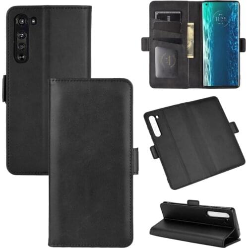 Case For MOTO Edge Leather Wallet Flip Cover Vintage Magnet Phone Case For MOTO Edge Coque