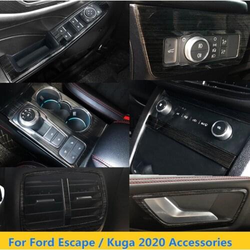 World Datong Car Drawing Black Stainless steel Decoration Cover Trim For Ford Escape / Kuga 2020 Accessories