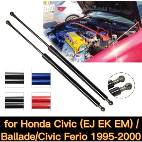 For 1995-2000 Honda Civic 6th (EJ EK EM) / Ballade / Civic Ferio Front Hood Bonnet Gas Struts Springs Lift Support Shock Dampers
