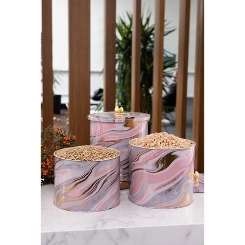 House Round Box 175 Knob Handle 3'lü Set