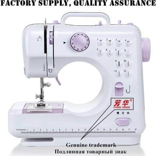 Russian Manual Fanghua Brand FHSM505 Sewing Machine Factory Household Knitting Electrical Mini Portable DC Power Foot Pedal