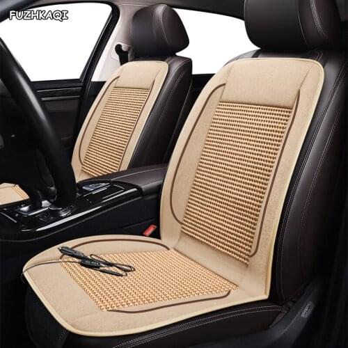 FUZHKAQI 12V Seat ventilation 1pc car seat cover for Fiat all model Linea Bravo Ottimo Viaggio punto Perla summer Pad Cushion