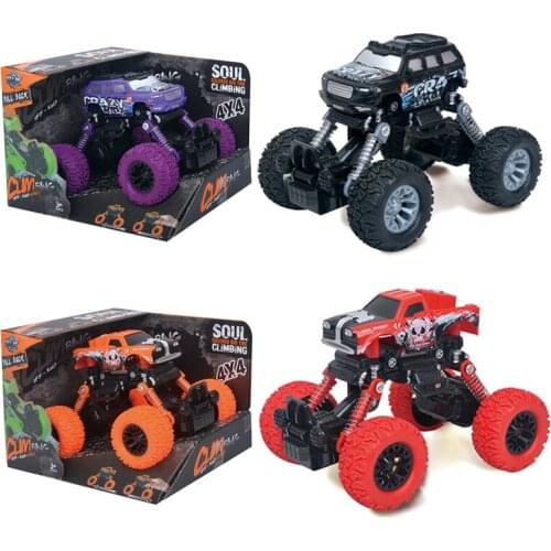 Hand-Eye Coordination Toy Gift for Childrens Mini Four-Drive Inertial SUV Shock Absorption Cross-Country Climbing Vehicle Model
