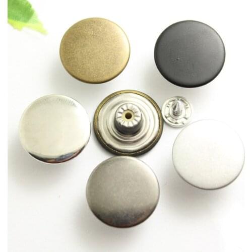20sets 17MM Metal Press Studs Sewing Button Snap Buttons Fasteners Sewing Leather Craft Clothes Bags Garment