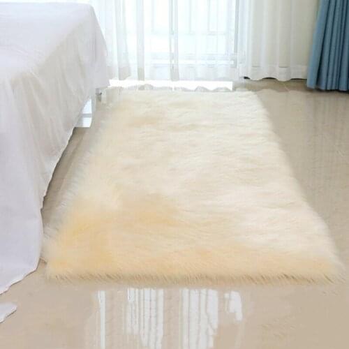 Imitation wool carpet floor mat plush plush living room coffee table sofa bedroom bedside blanket