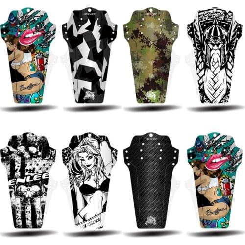 ENLEE MTB Road Bike Wings Fenders Cycling Bicycle Fenders Carbon Fiber Color Front/Rear Tire Wheel Universal Mudguard