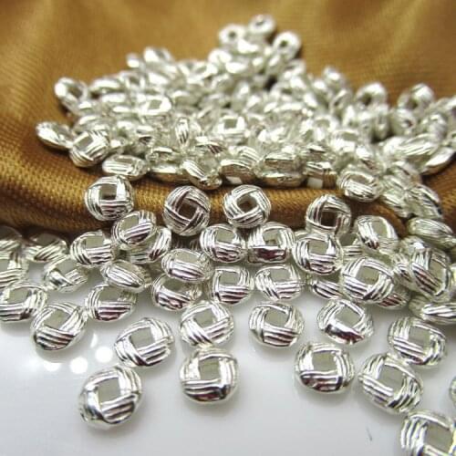 MADALENA SARARA 5mm Sterling Silver Crimp End Beads Jewelry Findings And Componet S925 Beads For Jewelry Making 50pcs/lot