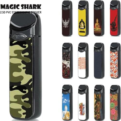 Magic Shark Buddha Statue Eagle PVC Sticker Skin Wraps Film for Smok Nord Case Cover for Smok Nord