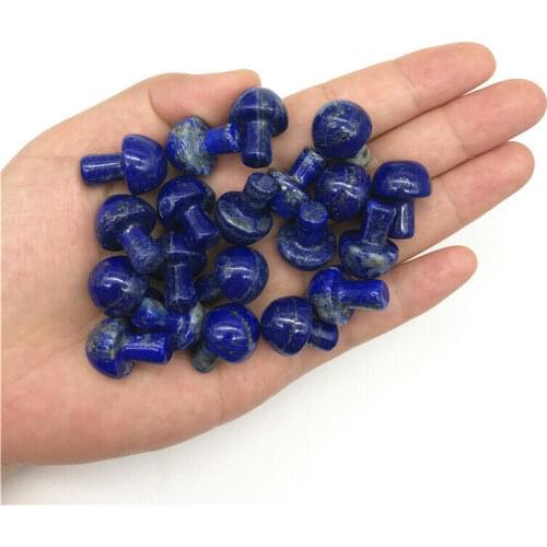 Lovely 1pc Natural Lapis Lazuli Mushroom Quartz Crystal Hand Polished Healing Decor Natural Quartz Crystals