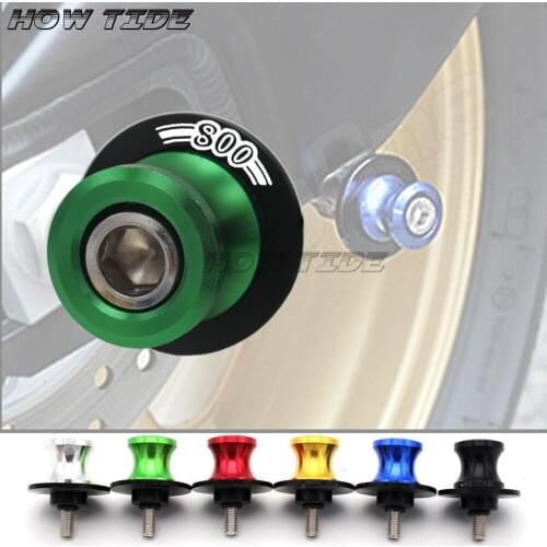 Motorcycle CNC Aluminum Swingarm Spools slider 10mm stand Screws For Kawasaki W800/SE 2012 2013 2014 2015 2016