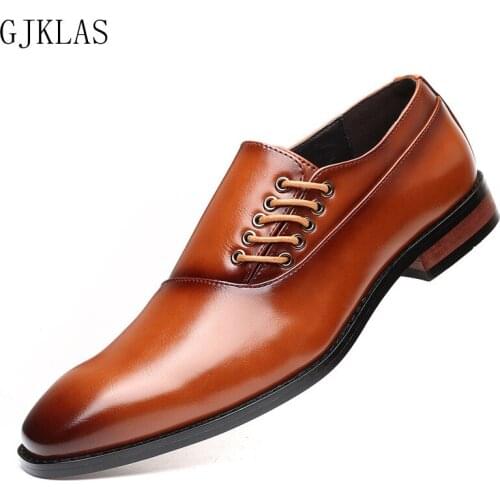 Size 47 48 Mens Loafers Stylish Mens Formal Oxford Shoes Leather Mens Wedding Party Black Red Pointed Toe Dress Shoes for Men