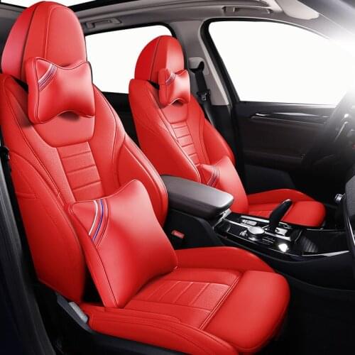 CUWEUSANG Custom Leather car seat cover set For SKODA Yeti KODIAQ Octavia Superb Fabia Rapid KAROQ KAMIQ Automobiles Seat Covers