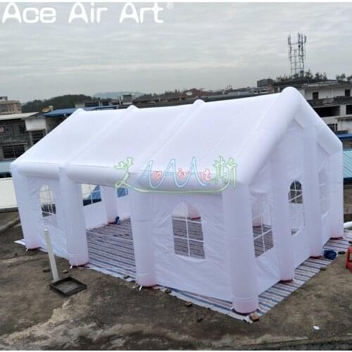 8mL x 5mW x 4mH inflatable wedding tent inflatable wedding house building tent outdoor marquee widows tent inflatable church