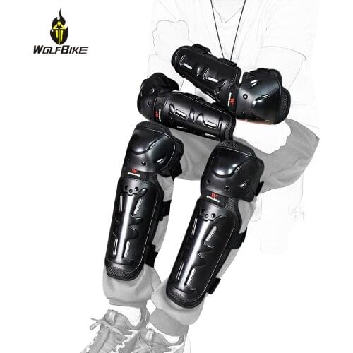 WOLFBIKE Adult Sports Knee Pads Protection Elbow Hard PE Shell Snowboard Downhill MTB Bike Body Protector Ski Motorcycle Suits