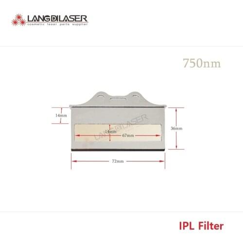 750nm~1200nm ipl tips - laser filter , window size : 68*15mm , for IPL heads , HR laser hand piece