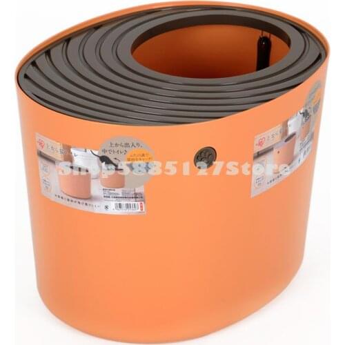 Cat Litter Pan Top In High Bucket Semi Closed Alices Puppet Cat Splash Proof And Odor Proof Toilet