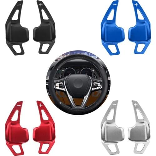 A pair of Car Steering Wheel Shift Paddles Aluminum Alloy Gearshift Gear Extension For BMW X1 X4 X5 Z4 2series 7series Car Model
