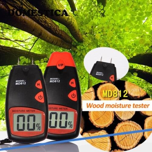 Portable Wood Hygrometer Digital Wood Moisture Meter Humidity Tester Timber Damp Detector Hygrometer Detector Tools Wood Tester