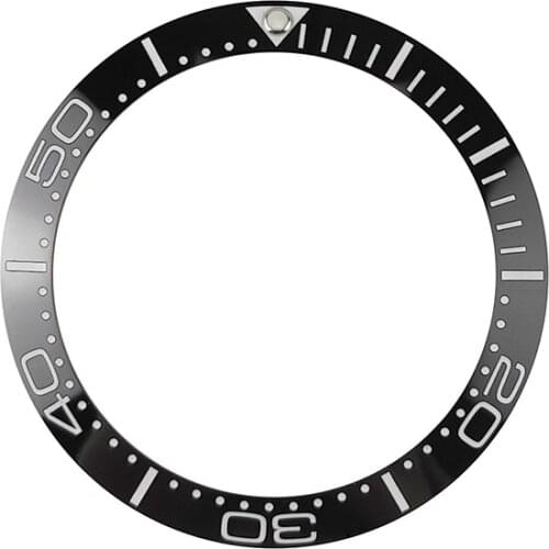 New Arrival 38mm Black High Quality Ceramic Bezel Insert For Sub Divers Mens Watches skx007 skx009 Sea master Style