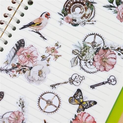 Stickers 30pcs/pack cute bird stickers handbook Stickers DIY Craft Photo Albums Sticker/Scrapbooking Stickers ullet journal