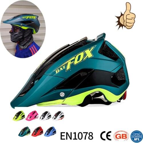BATFOX Safty Cycling Helmet Overall Molded Road Helmets DH AM Bike Helmet Capacete Casco Ciclismo Bicicleta Hombre Helmet Bike