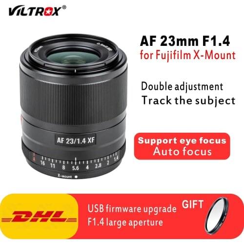 VILTROX 23mm f1.4 XF Auto Focus lens APS-C Large Aperture Lens for Fujifilm X-mount Cameras X-T3 X-Pro3 X20 T30 X-T20 X-T100