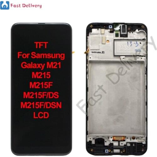 TFT For Samsung Galaxy M21 M215 M215F M215F/DS M215F/DSN LCD Display Touch Screen Digitizer Assembly Replacement Accessory Parts