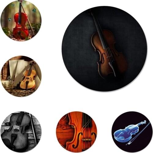 Violin Icons Pins Badge Decoration Brooches Metal Badges For Clothes Backpack Decoration