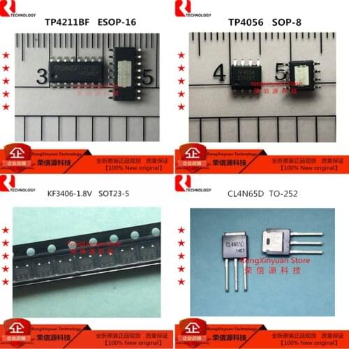 10 pcs/lot TP4211BF TP4211 ESOP-16 TP4056 4056 ESOP-8 KF3406-1.8V KF3406 SOT23-5 CL4N65D TO-251 4N65D 4N65 100% New original