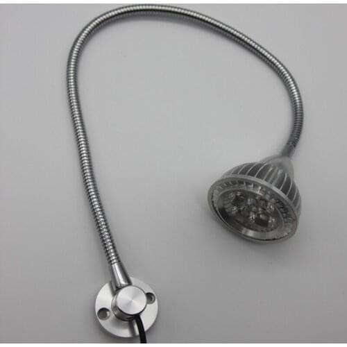 110V/220V/12V/24V With Plug 5W Flexible Hose Overhead Led Wall Light Fixture With Cord