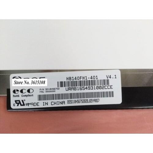 5pcs 14.0" For BOE HB140FH1-401 V4.1 HB140FH1 401 LED LCD Screen 14" eDP 30 Pins WUXGA Matte FHD Slim 1920X1080 Laptop Matrix