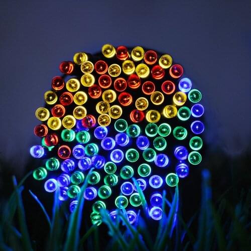 50 100 200LED Solar Power Fairy Lights Holiday Lighting Christmas Holiday Party Outdoor Garden Xmas Tree Decoration String Lamp