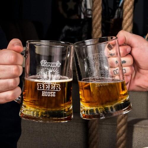 500 ml Mug Cup Water Glass Personalized Home Gift Beer Glass Housewarming Gift Custom Drinking Glass Present for Boyfriend