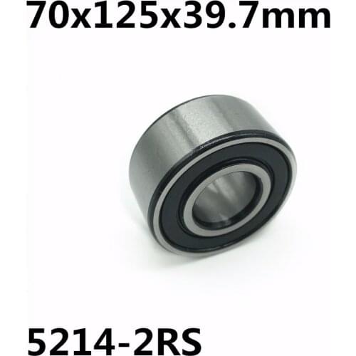 5214-2RS 70x125x39.7 mm Double row angular contact bearings 5214
