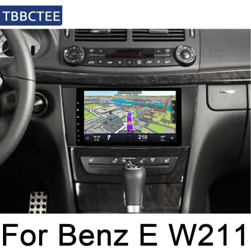 For Mercedes Benz E Class W211 2002~2009 NTG GPS Navigation Map Multimedia Auto Radio Android Car Player system Stereo BT Map