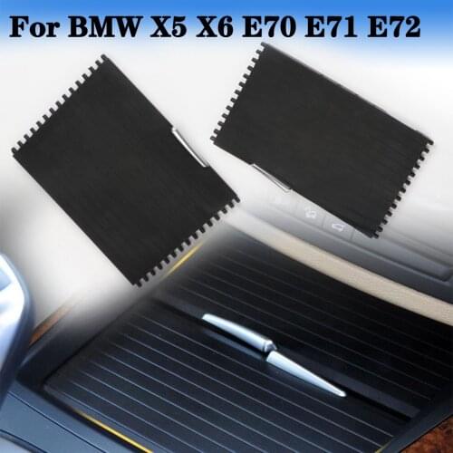 Car Front Rear Interior Central Console Drink Water Cup Holder Cover Roller Blind Curtain Zipper For BMW E70 E71 X5 X6
