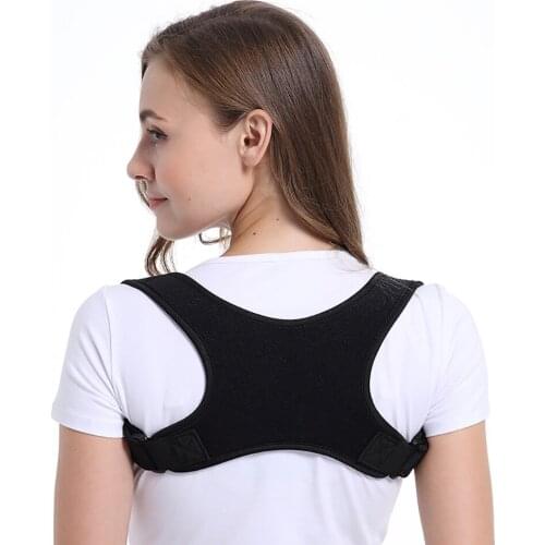 CANFUNew Posture Correction Adjustable Back Support Belt Shoulder Therapy Corrective Posture Corrector for men Brace Spine