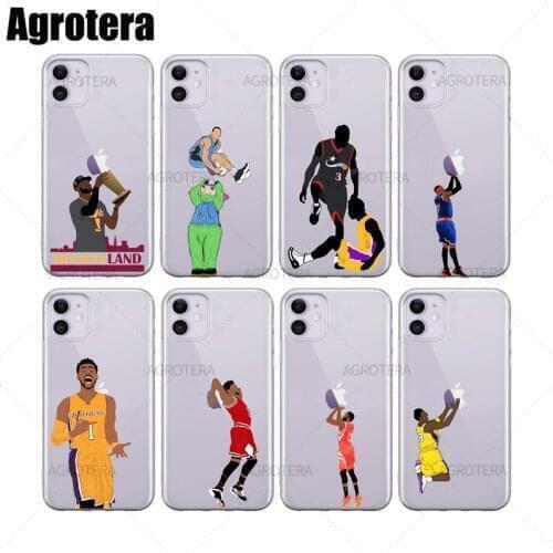 Agrotera Phone Cases Tyronn Lue Carmelo Anthony Clear TPU Case Cover for iPhone SE 2020 6 6s 7 8 Plus X XS XR 11 Pro Max 12 mini